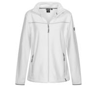 Kjelvik Donna Tempo Libero Moda Esterno Parte Superiore Polar Pile Giacca Bianco