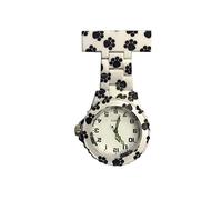 KJFB - Orologio da infermiera con spilla in silicone con spilla/clip che si illumina al buio, design di controllo delle infezioni, infermieri, medici, spilla da tasca per sportivi (colore: 5858)