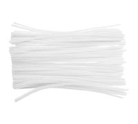 KJHBV 100 Pezzi Bastoncini Attorcigliati Pelosi Bianchi per Lavoretti Creativi DIY Materiale Artigianale Multiuso per Decorazioni e Giocattoli Fatti Mano