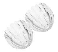 KJHBV 2 Pezzi Paralume Facile da Installare e Rimuovere Apertura 42mm in Vetro a Forma di Tulipano Trasparente per Lampade da Tavolo e Applique per Comodini e Zone Pranzo