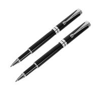 KJHBV 2 Pezzi Penna a Sfera Flusso D'inchiostro Continuo in Ferro per Firma e Design Portatile Set per Journaling e Uso Professionale