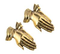 KJHBV 2 Pezzi Spilla da Preghiera Elegante in Lega Oro Fatta a Mano, Accessorio Multipurpose per Matrimoni e Chiese, Stile Raffinato per Uomini e Donne