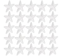 KJHBV 20 Pezzi Stelle in Schiuma Bianca a Forma di Stella a Cinque Punte, Materiale Creativo Versatile e Affidabile per Decorazioni Natalizie e Lavoretti Fai da Te