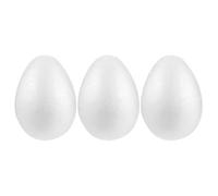 KJHBV 3 Pezzi Uova di Polistirolo Bianche da Decorare 20cm Uova di Schiuma Leggere e Versatili per Decorazioni di Pasqua e Eventi Comunitari