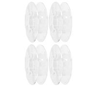 KJHBV 4 Pezzi Bobina di Filamento in Plastica Riutilizzabile per Stampa 3d, Supporto Vuoto in Ps, Dimensioni 15,5x15,5cm, Adatto per Setup Fai-da-te e Stampa Domestica