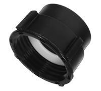 KJHBV Adattatore a Fine Filettatura IBC 75mm per Serbatoio Grossa | Plastica Nera, Anello di Tenuta Rinforzato Incluso, Collegamento Rapido per Tubi e Serbatoio Acqua Ibc