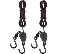 KJHBV Cinghie di Fissaggio Cricchetto e Puleggia per Kayak e Barca, 2 Pezzi in Nylon e Acciaio Inox, capacità 68kg, Adatte per Ancoraggio Prua e Poppa