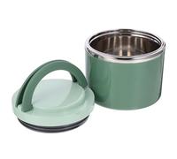 KJHBV Contenitore Colazione e Zuppa 1000ml in Acciaio Inox Verde | Coperchio in PP e Silicone, per Studenti, Pasti del Mattino e Cena, Trasporto Comodo