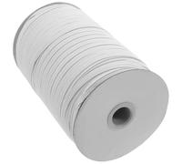 KJHBV Cordino Elastico Bianco in Filato di Polipropilene Resistente e Spesso, Banda Elastica per Cucito e Artigianato Fai da Te, Uso Sicuro e Stabile per Maschere e Coprimaterassi