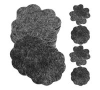 KJHBV Cuscinetti Inferiori del Vaso di Fiori 40 Pezzi in Feltro Nero | Inserti Rotondi per Drenaggio, Protezione per Pavimento e Mobili, per Vasi e Fioriere