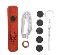 KJHBV Kazoo in Legno di Palissandro Marrone, Leggero e Semplice da Usare, per Supporto Musicale e Pratica in Gruppo sulla Scrivania