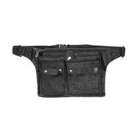 KJHBV Marsupio da Parrucchiere Multiuso Canvas Oxford Nero, Porta Forbici e Pettini per Tagliare Chioma, Borsa Portatile Minimalista per Saloni e Viaggi di Lavoro