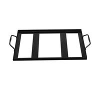 KJHBV Porta per Barbecue in Ferro Smaltato Nero, Porta Sale da Griglia Robusto Senza Odore, Supporto per Piastra di Sale per Picnic e Barbecue