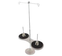 KJHBV Porta Spoline per Macchina da Cucire in Metallo Supporto per 2 Bobine e Design a Forma di Otto, per Decorazioni Domestiche e Cucito Professionale