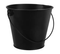 KJHBV Secchio Raccogli Olio in Lamiera Nera per Barbecue e Friggitrici, Resistente al Calore e Riduce Fumo e Macchie, Accessorio per Grigliate All'aperto