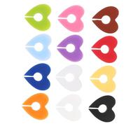 KJHBV Segna Bicchieri a Cuore 12 Pezzi in Silicone per Bicchieri | Riutilizzabili e Adatti al Microonde, per Casa e Bar, Stile Minimal Moderno Finitura Decorativa