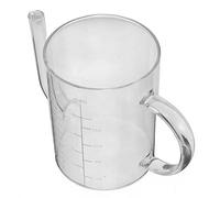 KJHBV Separatore di Grassi e Scala di Misurazione con Beccuccio in Vetro da 500ml per Versare Preciso e Cottura per Cucina di Sughi e Brodi