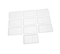 KJHBV Set 10 Pezzi Righello Proporzionale in Acrilico Bianco per Disegno Professionale Precisione e Portabilità, per Artisti e Lavori Creativi All'aperto