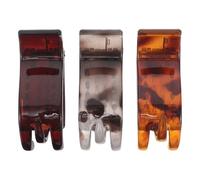 KJHBV Set 3 Fermagli per Chioma Donna in Plastica Colore Assortito, Artigli per Chioma Spessi, per Creare Mezza Acconciatura o Coda di Cavallo in Varie Occasioni