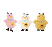 KJHBV Set 3 Spille Peluche a Forma di Pulcino Carino in Metallo, Facili da Indossare e Perfette per Costumi e Festival come Accessori per Abbigliamento e Borse Colore Colore Casuale