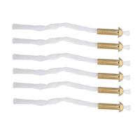 KJHBV Set 6 stoppini in Cotone per bruciatore Lampada a Olio con Supporto in Lega Versatile per rituali sacri e Facile Montaggio