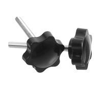KJHBV Set di 1 Pomello di Ricambio per Deambulatore M6 Nero in Plastica e Metallo Design Ergonomico per Serraggio Facile e Uso Versatile per Sostituzione e Regolazione