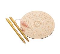 KJHBV Set Divinazione con 2 Bacchette Telescopiche in Rame Oro | Pendolo e Tappetino Inclusi, Uso Versatile e Design Portatile, Adatto per Ufficio e Viaggio
