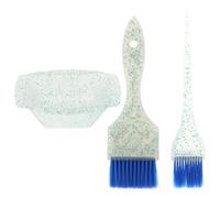 KJHBV Set Morbido Ciotola per Professionale Plastica e in Chioma Tintura Pennello Accessori per Tinta Chioma Blu per Personale e