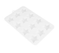 KJHBV Stampo in Silicone a Forma di Stella 12 Cavità per Mousse da Dessert, Resistente ad Alte Temperature e Riutilizzabile, per Feste e Riunioni