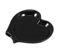KJHBV Supporto per Mestolo in Porcellana Nero Versatile per Cucchiai da Minestra da Caffè, Semplice e Raffinato, per Piano Cucina