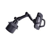 KJHBV Supporto per Telefono Auto Porta Cellulare Plastico Nero Regolabile per Portabicchieri Articolazione Lunga Facile da Rimuovere senza Bloccare Pulsanti