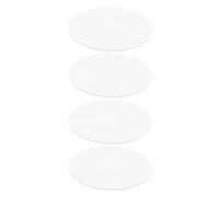 KJHBV Vassoio Specchio Rotondo in Acrilico Argento, Leggero e Infrangibile, Set 4 Pezzi per Decorazioni Eleganti e Portacandele in Occasioni Speciali