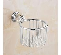 KJHFD Accessori Bagno d'Argento Lusso Set con scaffale Doccia in Ottone a Muro Asciugamano Montato di Carta igienica Supporto la Spazzola Toilette Elegante e Funzionale per Uno stylis