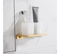 KJHFD Accessori in Oro Spazzolato Asciugamani a Portata di Asciugamano Carta Porta della Spazzola e spazzolino Hardware da Elegante Set per Il Tuo Bagno