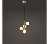 KJHFD Adjustable Height Chandelier with Clear Glass Globe, Vintage Mid-Century Style for Dining And Living Room (Size: Black, 9-Light)