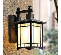 KJHFD Comodino all'aperto Luci Vintage Lampada Parete in Metallo Nero retrò, la Camera da Letto per Il Padiglione del corridoio padron