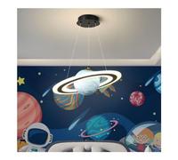 KJHFD Creative Candelier - per Bambini Blue Boy And Girl Room Glass Light. Space Planet Camera da Letto Lampada appesa