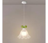 KJHFD Crema Verde Moderna Leggero creatività nordica Camera Letto di Zucca Lampada Sospensione Regolabile Filo a metà secolo lampadario per la Sala da Pranzo bancone