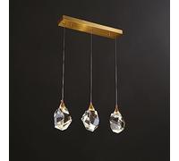 KJHFD Decorazione per la casa Classica Cristal CRIDURI LAMPAGGIO Cube Brasso Moderno Moderna LED SPENDANTE Leggera Isola Cucina su lampadario lavello nel Salotto da Pranzo delle Scale del corridoio