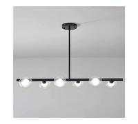 KJHFD del avvolgitore orologi unisex orologio lampada soffitto minimalista strisce lunga illuminazione sospensione a pendente nordica lampadario lineare nordico luminosa di in vetro per la sala pranzo