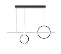 KJHFD Dimmettibile Moderno lampadario LED Linea Lumina LUGHT STRUP LAMPAGNO IMMAGGIO Black Metal Apparecchi di Illuminazione Industriale per Tavolo da Pranzo Farmhouse Isola Cucina Soggiorno/k