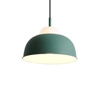 KJHFD Fashionaron Lights Fisseturi Semi-Circolare in Alluminio Lampada a Sospensione di Eleganza Moderna Colore Base lampadari del soffitto Industriale Compatibile con Borchie da Cucina/Verde