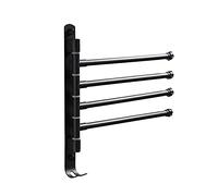 KJHFD Galles Portata di Girevole, griglia in Alluminio Montato Parete con Ganci, Supporto da Bagno Appendiabiti per Asciugamano /4 /a