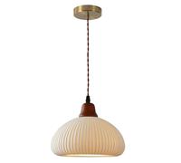 KJHFD Grande Globo di U2013 Dome Ciondolo per l'isola Cucina, lampadario Vetro Coste industriali in Ceramica Bianca, Lampada a Sospensione della Fattoria (White-A)