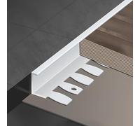 KJHFD in Alluminio Lerstagonista, per Il Profilo Tappo Finale, Protezione angolare del Pavimento, Transizione da Tappeto a Piastrelle (Argento, 1,5 cm (3pc))