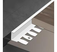 KJHFD in Alluminio Lerstagonista, per Il Profilo Tappo Finale, Protezione angolare del Pavimento, Transizione da Tappeto a Piastrelle (, 0,8 cm (3pc))