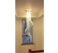 KJHFD in Rotante ASERZENITH, Duplex Moderno Semplice lampadario Romantico di Lusso Sospensione per la casa Decorazione Cucina da Pranzo Illuminazione Interna, a