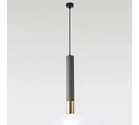 KJHFD Lampada a Long LED Alluminio Dropizzano Grigio e Oro Impiccato Ristorante 5w Spotlight European Sospensione Interno Light Cucina lampadario/Luce neutra/50 cm