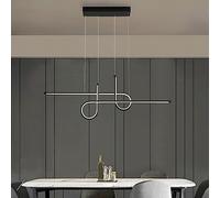 KJHFD Lampada Ciondolo dimmerabile LED per lampadari da Pranzo Cucina Oro Island Remote Strip ad Alto Contenuto Soggiorno a Sospensione lineare Stella di Luce