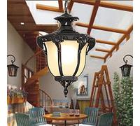 KJHFD Lampada da scrivania E27 Esterno sospeso Black retrò Impermeabile ip23 Altezza Regolabile sospesa, soffitto Industriale Vintage Light Aiume Illuminazione a Prova di Pioggia Padiglione VI